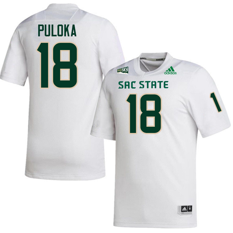 Fata Puloka SAC State Jersey,Sacramento State Hornets #18 Fata Puloka Jersey-White